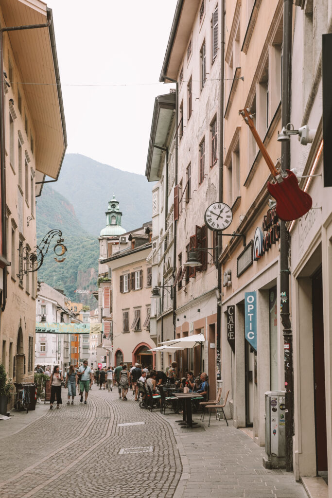 the charming old town of Bolzano