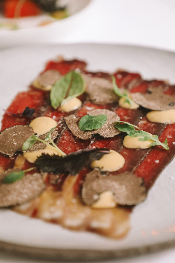fine dining at the restaurant of Parlhotel Laurin Bolzano