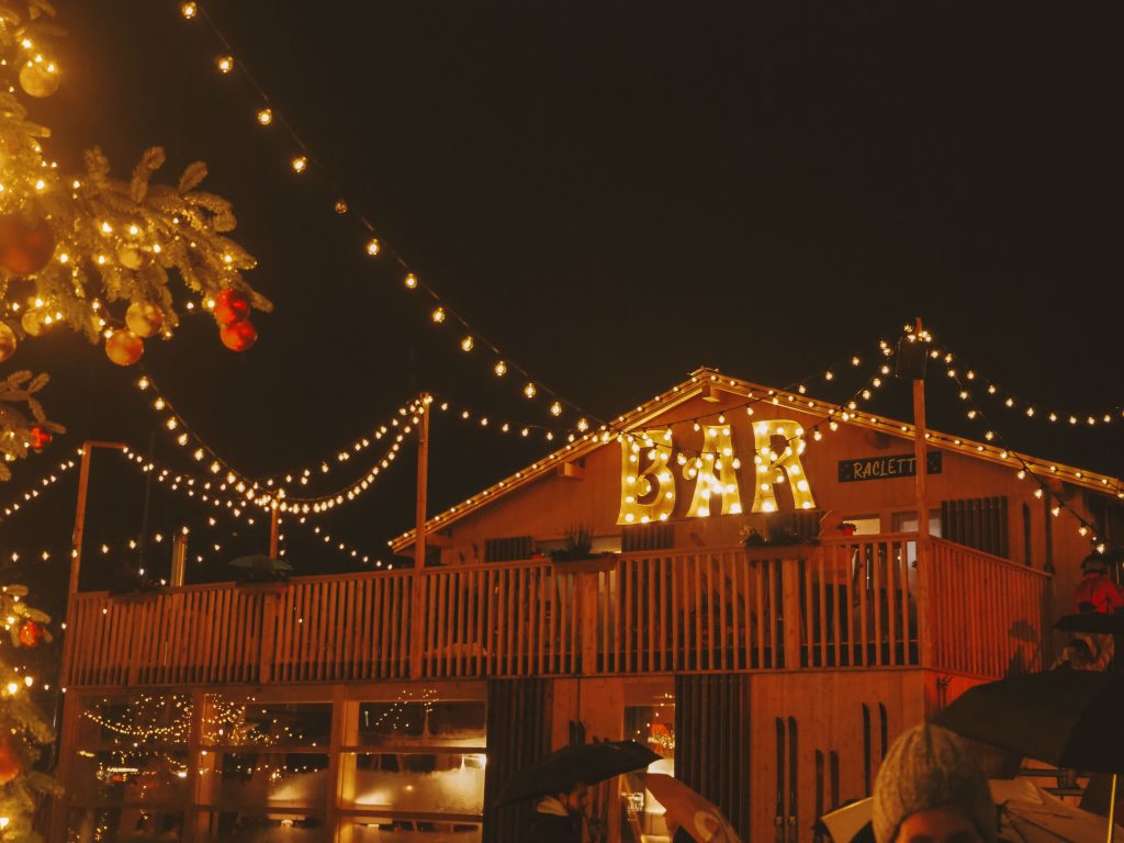 Christmas market at Sechseläutenplatz, one of Zurich’s Christmas Places