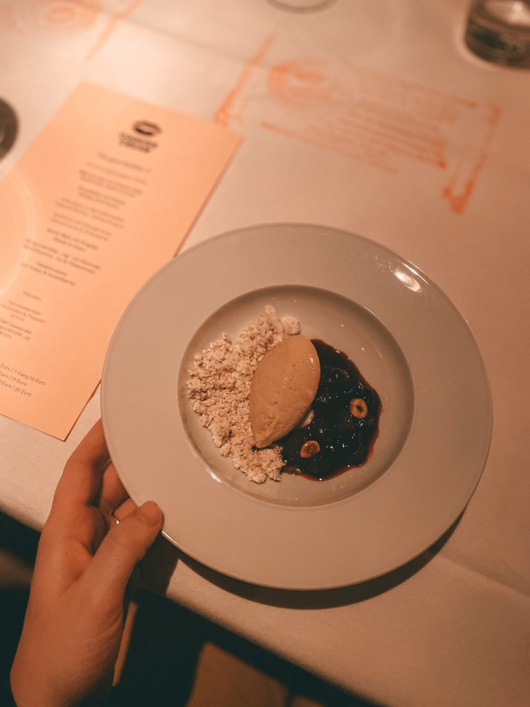 Fine dining plate at Cookies Cream Berlin