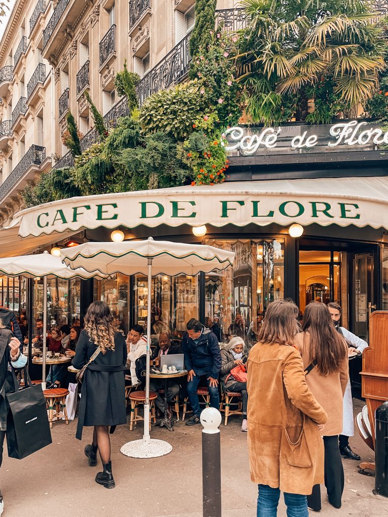 Café de Flore Paris terrace literature café