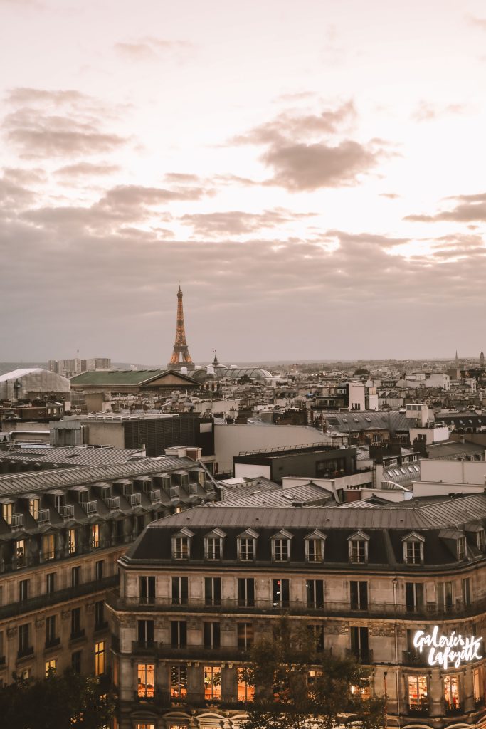 Aussicht von der Galeries Lafayette Rooftop Terrasse